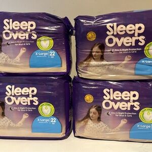 Sleep Overs Unisex X-Large Absorbent Incontinence Underwear,  22 Counts 4 Packs